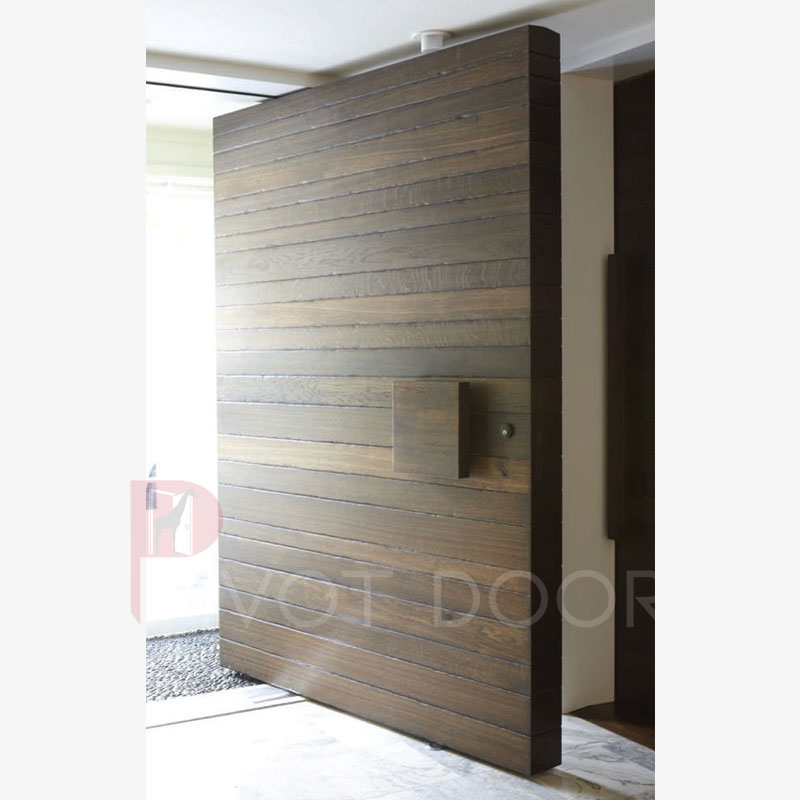 PVT 158 Pivot Door Teak Ağacı Giydirme